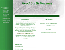 Tablet Screenshot of goodearthmassage.com